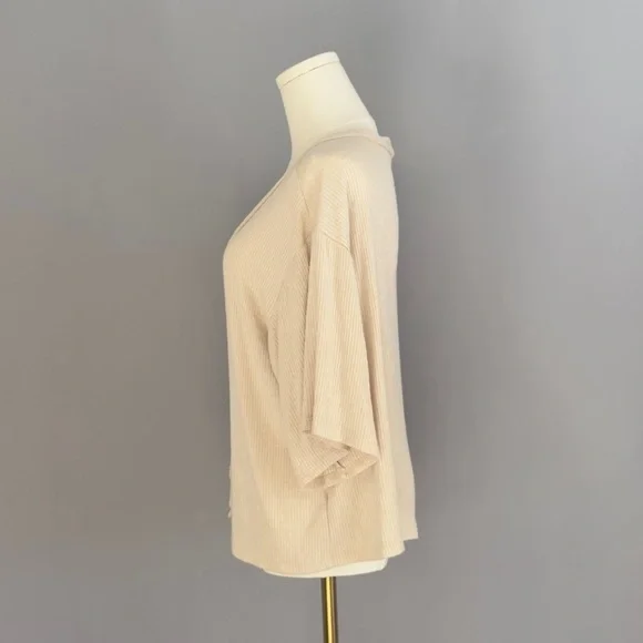 Cream Button-Up Women's Sweater - Picture 2 of 4